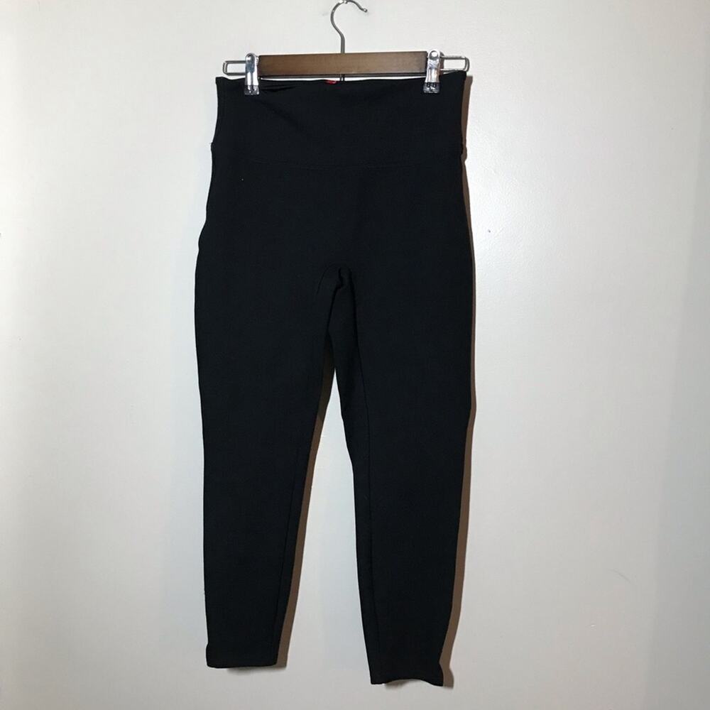 Spanx high waisted “look at me now” black SM leggings shapewear stretchy pants